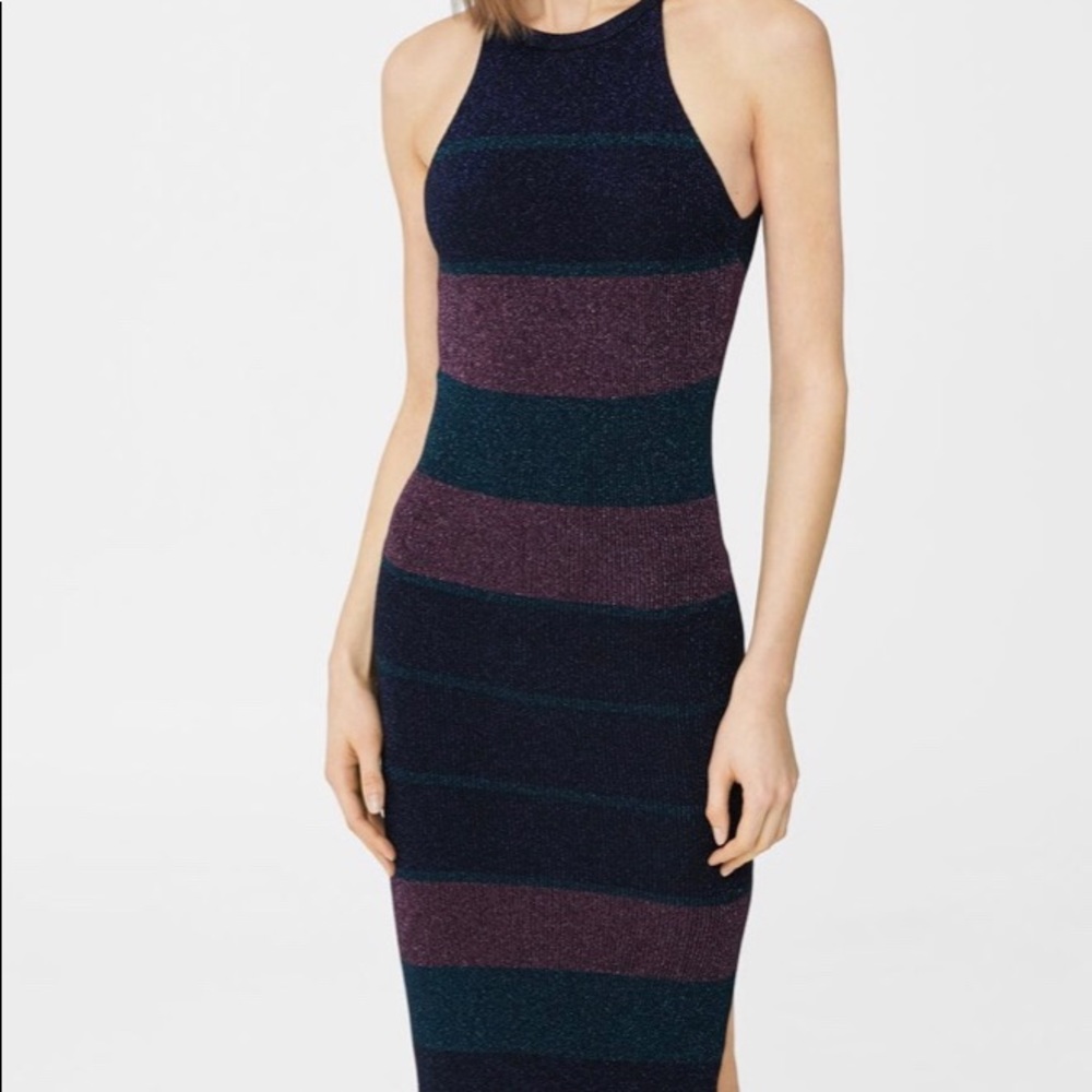 Stripe maxi dress